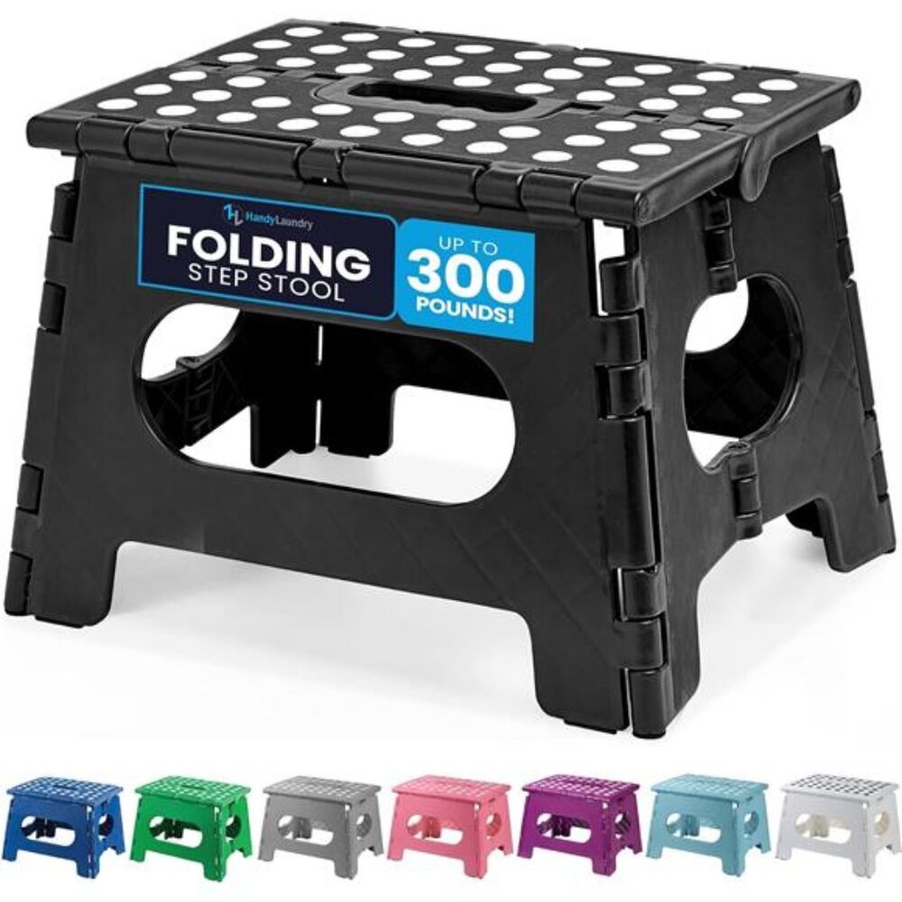 Folding Step Stool is Sturdy Enough to Support Adults and Safe Enough for Kids